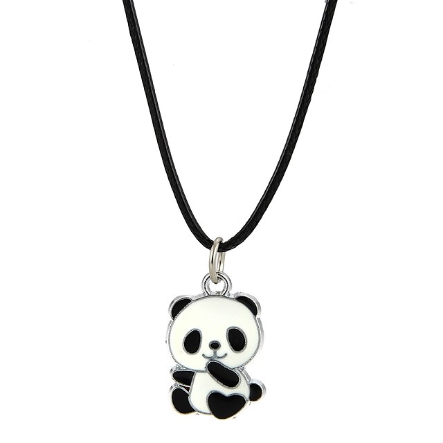  Anhänger Halskette For Herren Damen Party Klub Aleación Panda Tier