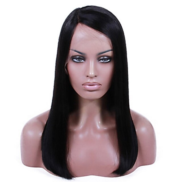  Remy Human Hair Glueless Lace Front Lace Front Wig Bob style Brazilian Hair Straight Yaki Wig 130% 150% 180% Density Natural Hairline 100% Virgin Unprocessed Women's Short Medium Length Long Human
