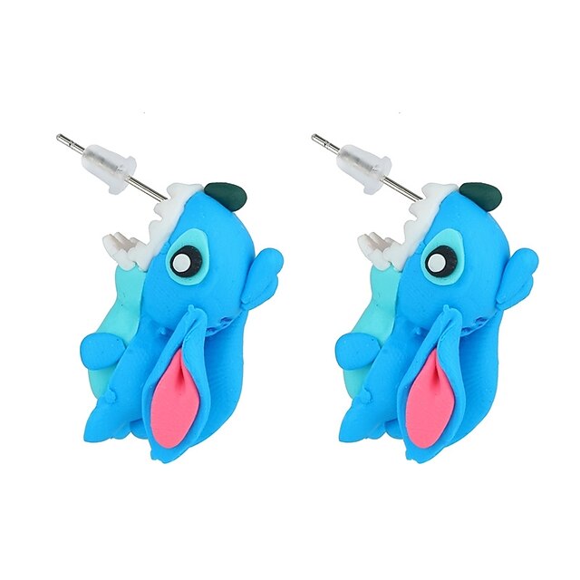 Női Beszúrós fülbevalók - Állat aranyos stílus Kék Kompatibilitás Hétköznapi / Előírásos