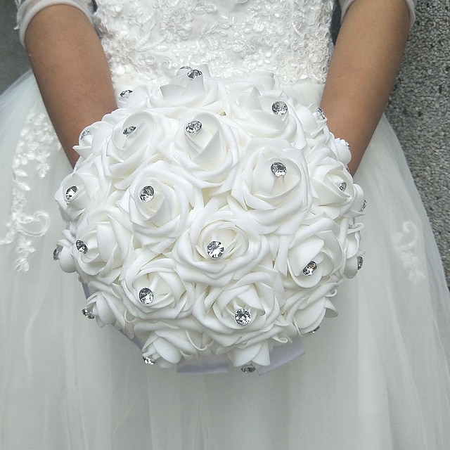  Wedding Flowers Bouquets Wedding Polyester / Foam 9.84