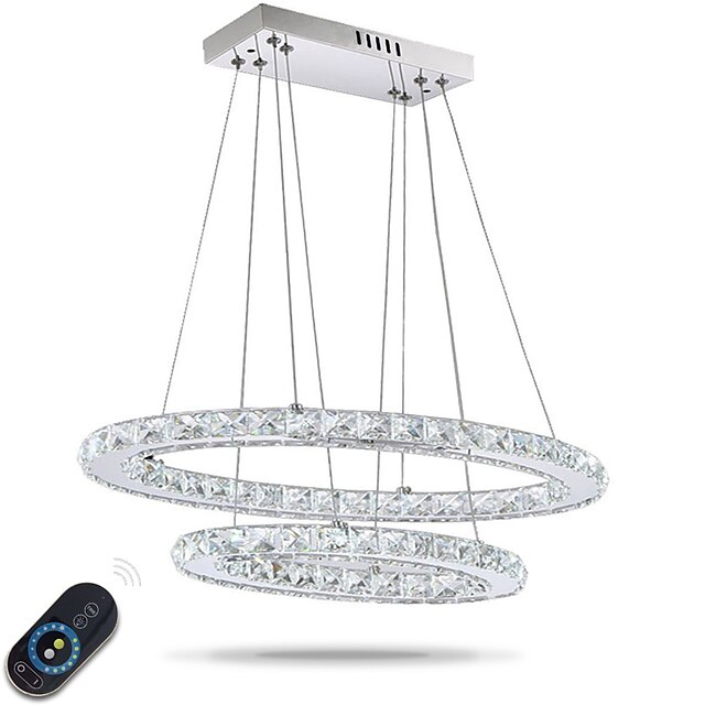  Pendant Light Ambient Light - Crystal, Adjustable, Dimmable, 110-120V / 220-240V, Dimmable With Remote Control, LED Light Source Included / 10-15㎡ / LED Integrated