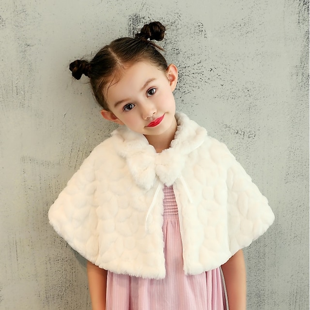  Faux Fur Wedding / Party / Evening Kids' Wraps With Bow(s) / Pattern / Print Capelets