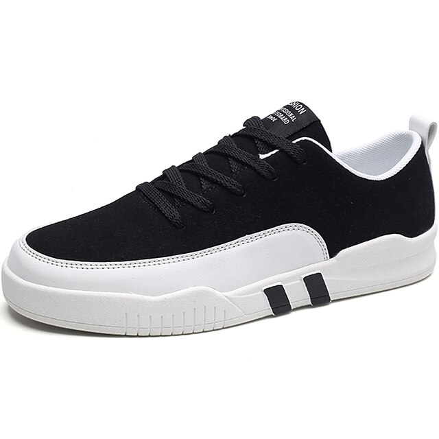  Per uomo Scarpe Tessuto Primavera Autunno Comoda Sneakers Lacci per Casual Nero Grigio Bianco/nero