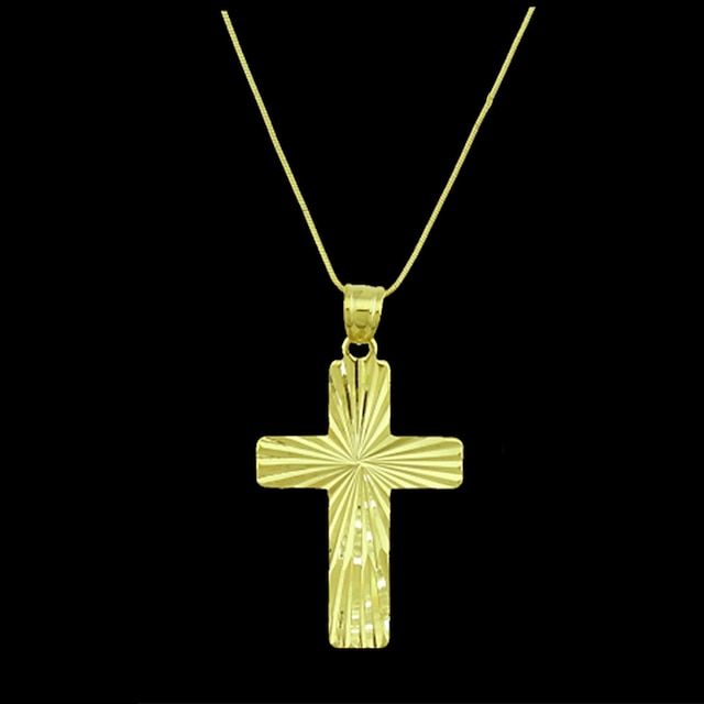  Men's Pendant - Gold Plated Cross Pendant For Daily