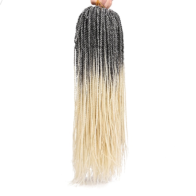  ראסטות פו טוויסט סנגל צמות תיבה שיער סינטטי בינוני שיער קלוע 1pc / Pack 37 שורשים