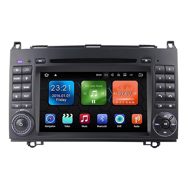  7 inch 2 DIN Android 7.1 Touch Screen / GPS / Christmas for Benz Support / High Definition / Bluetooth / Built-in Bluetooth / RDS / WiFi