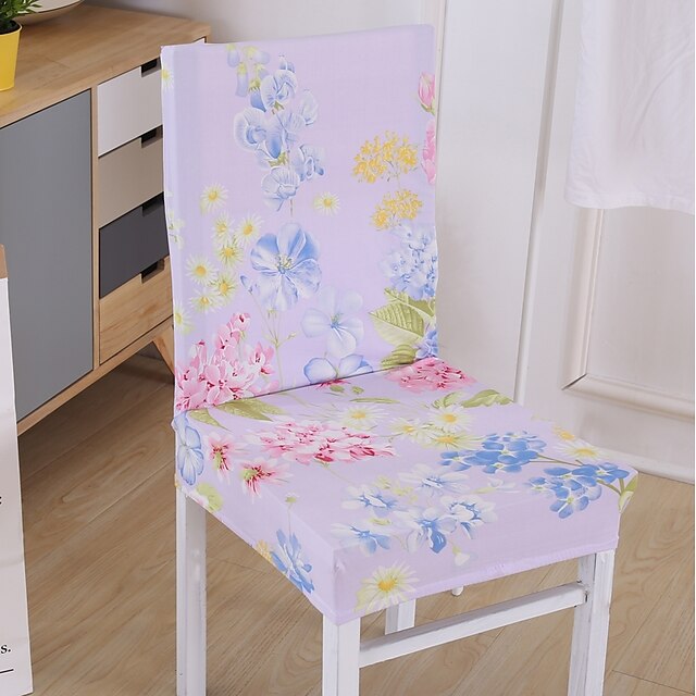  Potah na židli Květinový S potiskem 100% polyester potahy