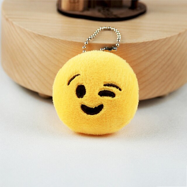  Keychain Jewelry Yellow Other Circular Adorable Unisex