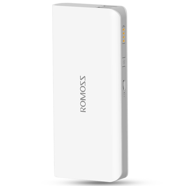 ROMOSS 10400 mAh For Power Bank External Battery 5 V For For Battery Charger Over-discharge Protection / Over-charge Protection / Short Circuit Protection LED