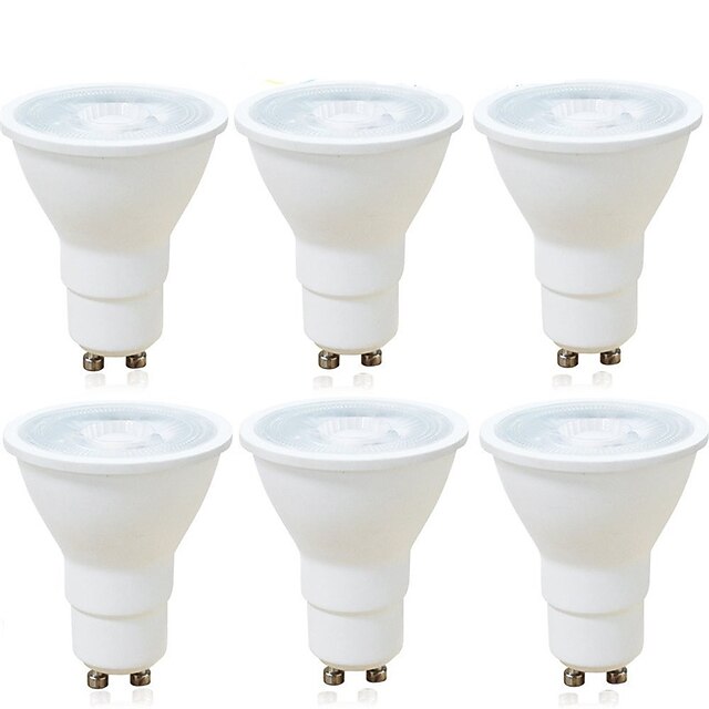  6pcs 6 W LED Spotlight 600 lm GU10 MR16 1 LED Beads COB Dimmable Decorative Warm White Cold White 220-240 V / RoHS
