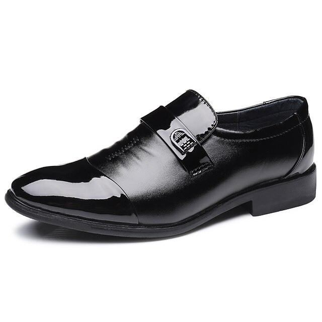  Férfi Formális cipők PU Ősz / Tél Esküvői cipők Fekete