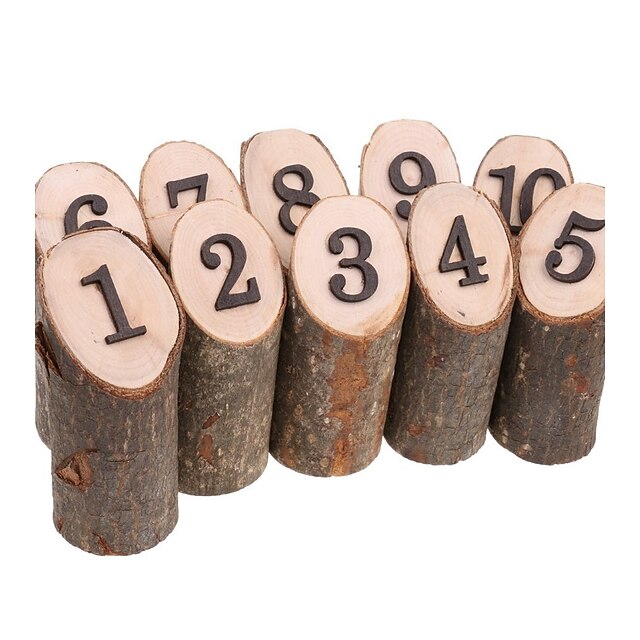  Wooden Wedding Card Holder Standing Style 10 pcs