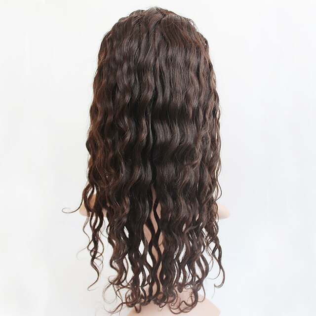  Human Hair Full Lace Wig style Brazilian Hair Curly Wig 120% Density with Baby Hair Women's Medium Length Human Hair Lace Wig
