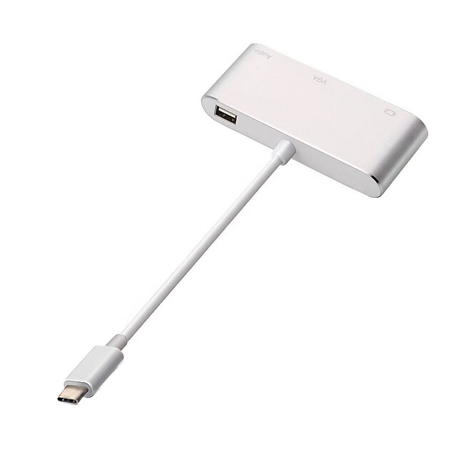  Cwxuan USB 3.1 tip C la VGA Bărbați-Damă 0,15M (0.5Ft)