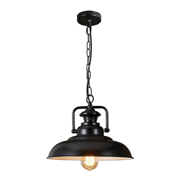 Noord-europa vintage industrie zwart metaal schaduw hanglampen eetkamer woonkamer keuken lichtpunt 1-lights