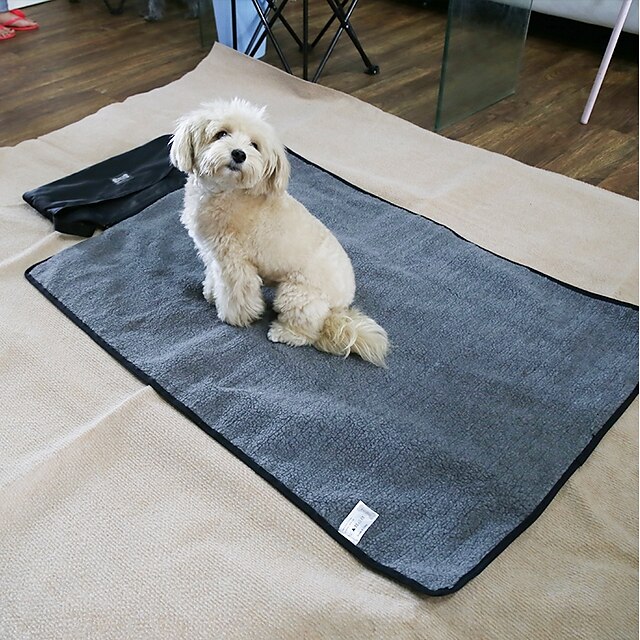  Cat Dog Bed Mats & Pads Terylene Waterproof Warm Solid Colored Black