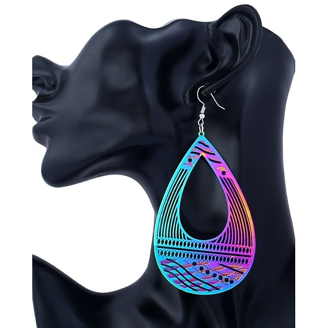  Women's Drop Earrings / Hoop Earrings - Drop Personalized, Fashion Rainbow For Casual / Going out