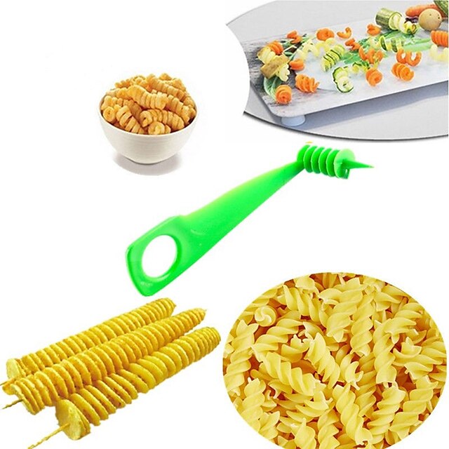  Fruit Vegetable Spiral Slicer Kitchen Cutting Carrot Cucumber Zucchini Pattern Carved Flowers