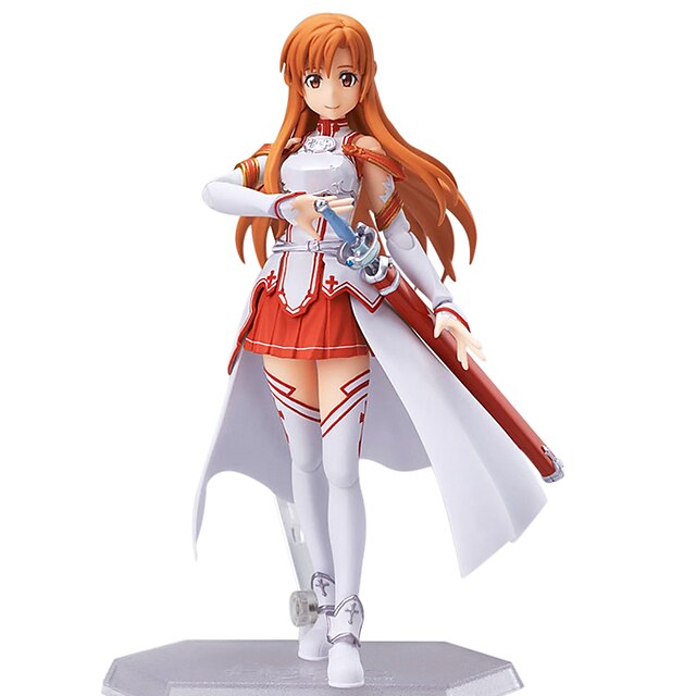  Anime Toimintahahmot Innoittamana SAO Swords Art Online Asuna Yuuki PVC 13 cm CM Malli lelut Doll Toy / Lisää tarvikkeita / Lisää tarvikkeita