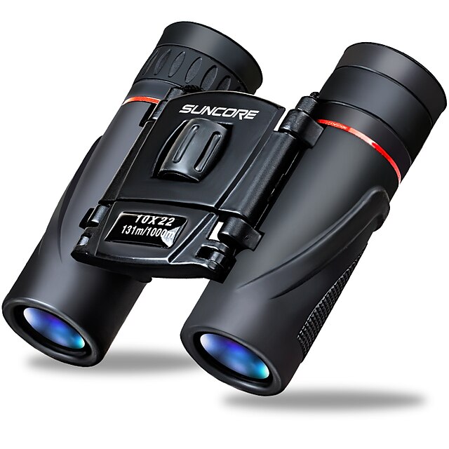  SUNCORE® 10 X 22 mm Binoculars Black Portable / Adjustable / Travel Size