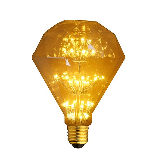  1pc 3 W Ampoules à Filament LED 300 lm E26 / E27 G95 47 Perles LED COB Décorative Étoilé Blanc Chaud 110-240 V / RoHs