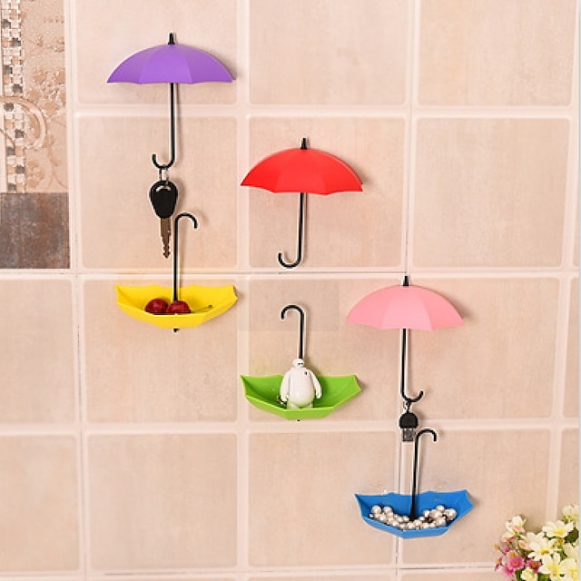  paraplu muur haak sleutel haar pin houder kleurrijke organisator decor versieren hanger sleutelhanger decoratieve houder muur haak