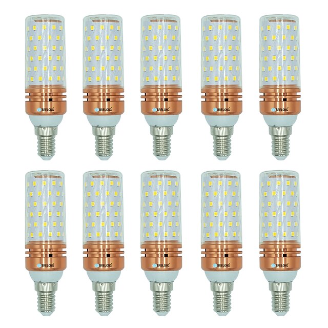  BRELONG® 10pcs 16W 1300lm E14 LED Corn Lights T 84 LED Beads SMD 2835 Warm White White Dual Light Source Color 220-240V