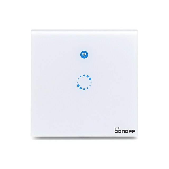  SONOFF® T1 1-3 Gang AC 90V-250V 600W WiFi And RF 86 Type UK Smart Wall Touch Light Switch Module Works With  Alexa