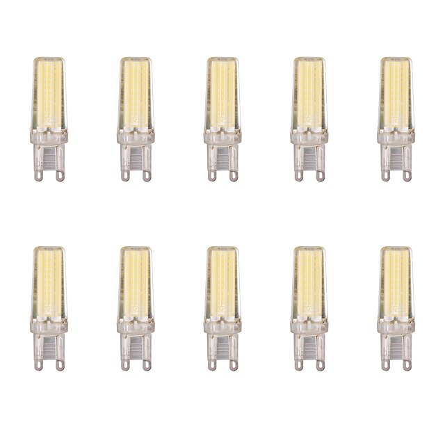  10pcs 4 W LED betűzős izzók 400 lm G9 1 LED gyöngyök COB Meleg fehér Hideg fehér 220-240 V
