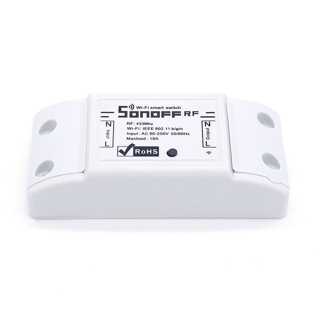  Sonoff® rf wifi smart switch interrupteur récepteur 433mhz rf télécommande intelligente sans fil
