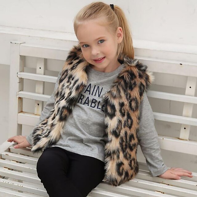  Vests Faux Fur Wedding / Party / Evening Kids' Wraps With Leopard