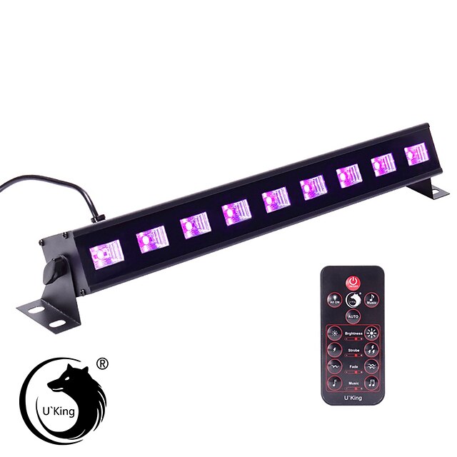  U'King 27 W 9 Contas LED Luz de LED para Cenários UV (Luz Negra) 100-240 V / RoHs / CE / FCC