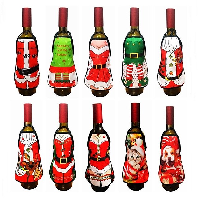  Gift Tags Gift Boxes Wine Bags Santa Christmas Holiday Commercial Indoor Outdoor Hotel Dining Table ChristmasForHoliday Decorations