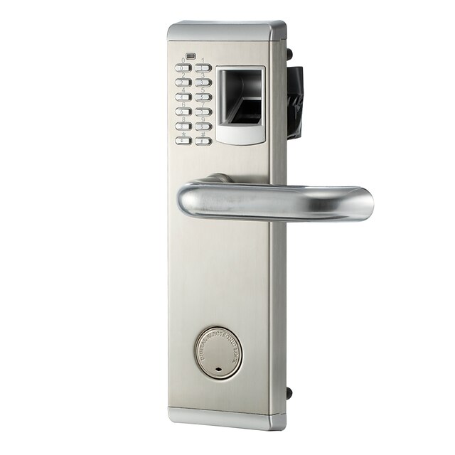  Rustfrit Stål Adgangskode Fingeraftrykslås Smart Home Security System Hjem / lejlighed / Hotel Sikkerhedsdør / Wooden Door / Kompositdør (Låsningstilstand Fingeraftryk / Adgangskode / Mekanisk nøgle)