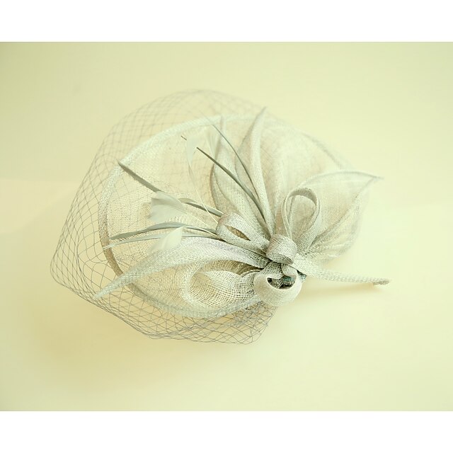  Flax / Net Fascinators / Hats with 1 Wedding / Special Occasion Headpiece