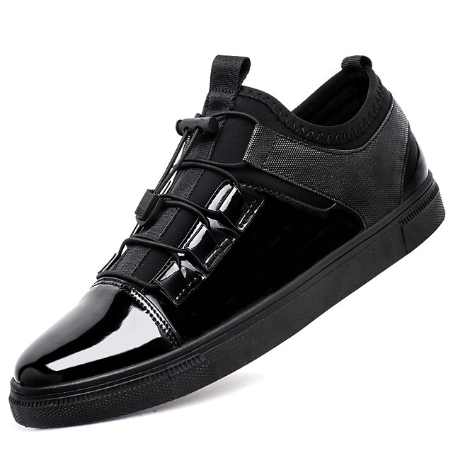  Herrn Schuhe Kunstleder Frühling / Sommer Komfort Sneakers Schwarz