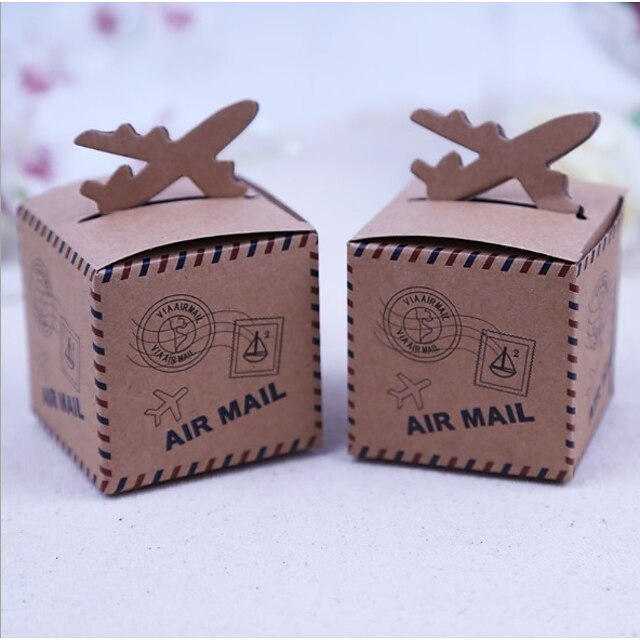  Creative Cuboid Card Paper Satin Favor Holder with Pattern Favor Boxes