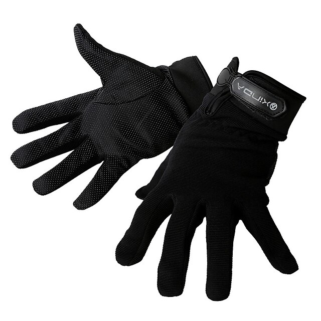  Bike Gloves / Cycling Gloves Breathable Anti-Slip Sweat-wicking Protective Sports Gloves Winter Road Bike Cycling Black for Adults' Camping / Hiking / Caving