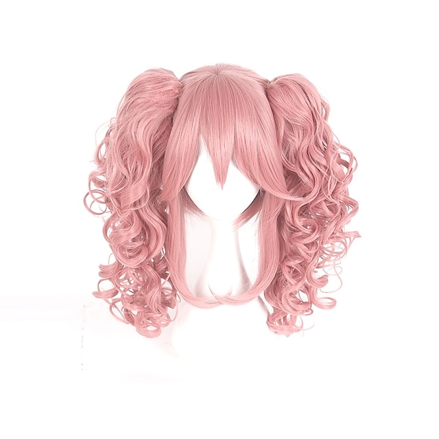  Cosplay Cosplay Schoolgirls Cosplay Wigs Men's Women's 16 inch Heat Resistant Fiber Anime Wig