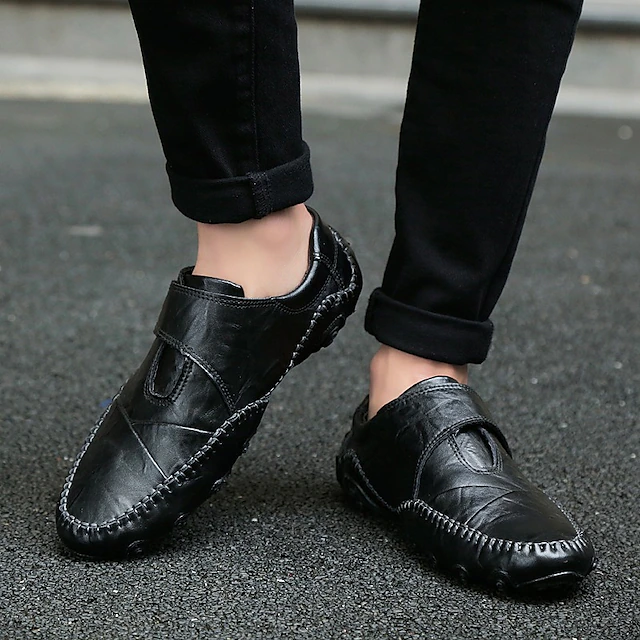 Men's Loafers & Slip-Ons Plus Size Handmade Shoes Comfort Shoes Sporty ...