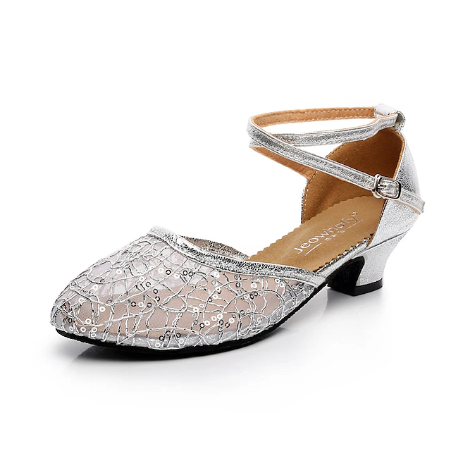 Women's Modern Shoes / Ballroom Shoes Lace / Sparkling Glitter Heel ...
