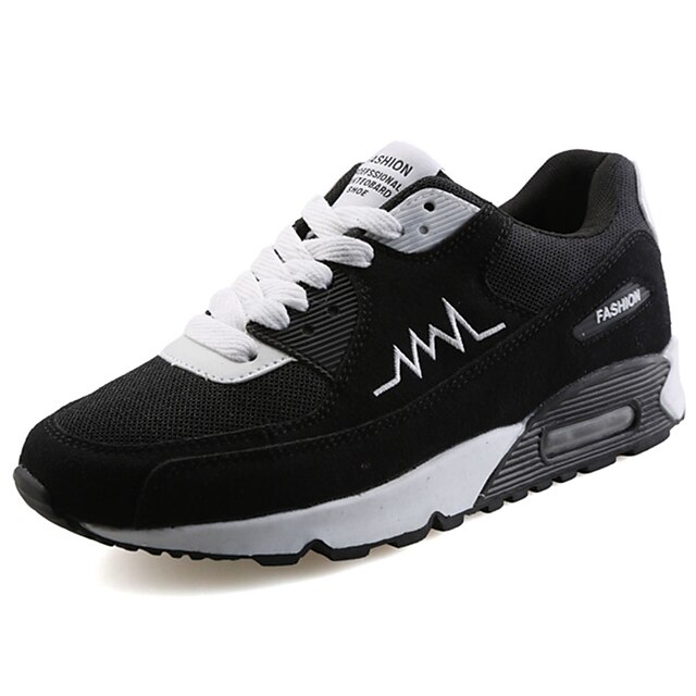  Hombre Zapatillas de Atletismo Zapatos Confort Casual Paseo PU Negro / blanco Negro Gris Otoño Primavera / EU40