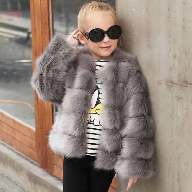  Coats / Jackets Faux Fur Wedding / Party / Evening Kids' Wraps With