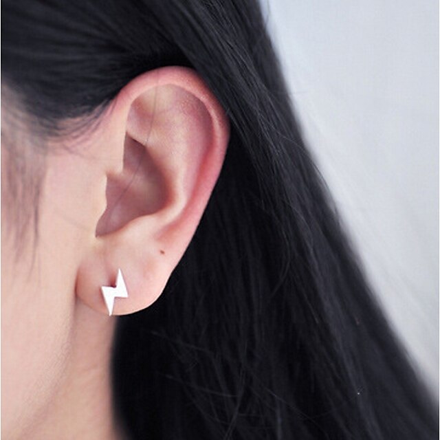  Női Beszúrós fülbevalók hölgyek Ezüst Fülbevaló Ékszerek Ezüst Kompatibilitás Napi Hétköznapi