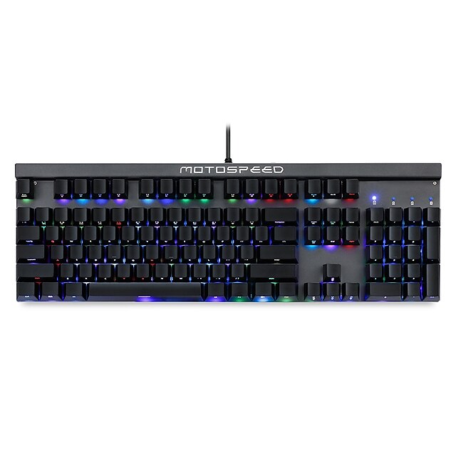  103 Com Fio retroiluminação RGB Switches azuis 104 Teclado mecânico Retroiluminado Programável