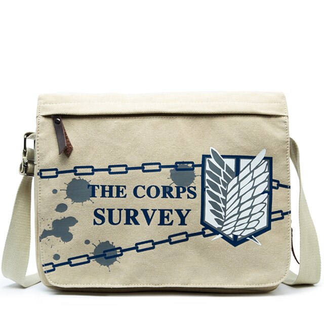  Bag Inspired by Attack on Titan Eren Jager Anime Cosplay Accessories Canvas 855