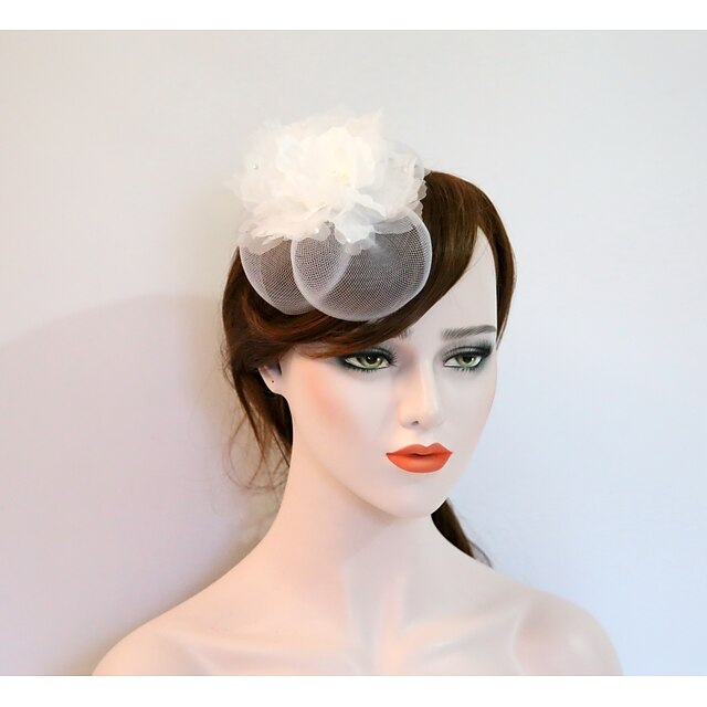  Gemstone & Crystal / Tulle / Net Fascinators / Flowers / Headpiece with Crystal / Feather 1 Wedding / Party / Evening / Event / Party Headpiece