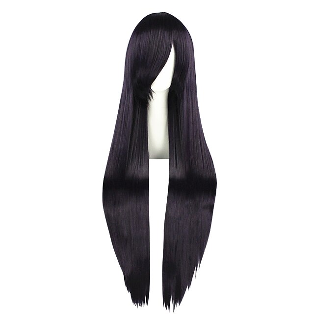  Synthetic Wig kinky Straight kinky straight Wig Long Purple Synthetic Hair Women's Purple