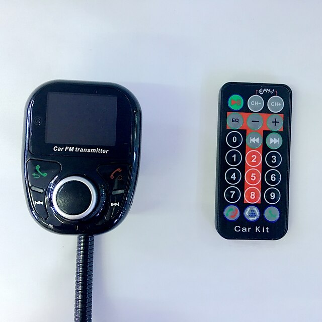  bt002 voiture sans fil universelle mp3 lecteur audio bluetooth fm émetteur avec télécommande mains libres lcd écran usb chargeur