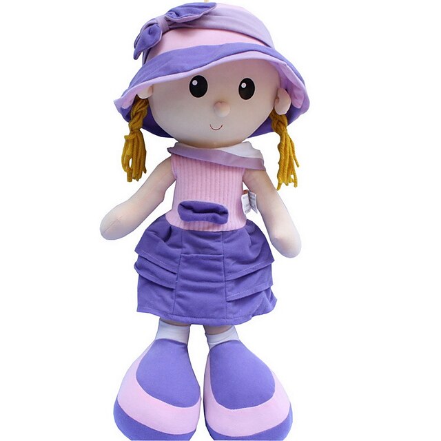  1 pcs Stuffed Animal Girl Doll Plush Doll Plush Toys Plush Dolls Stuffed Animal Plush Toy Baby Girl Cute For Children Soft Child Safe Decorative Non Toxic Adorable Lovely Cartoon Design Wedding Cloth